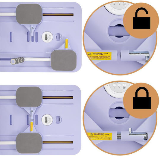 Saltea pliabilă Pilates violet (106x41x3cm)