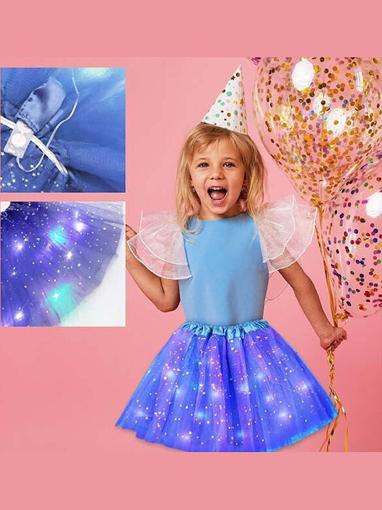 Fustă Pentru Copii Tutu Tulle Albastră