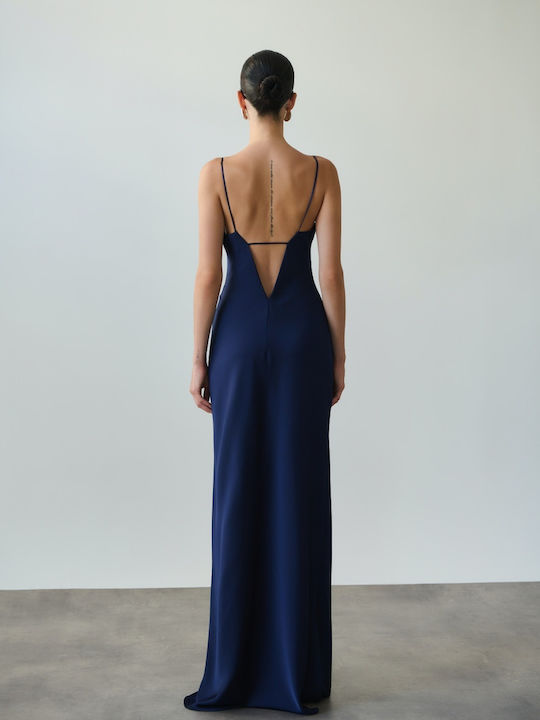 Summer Slip Dress Midnight Blue