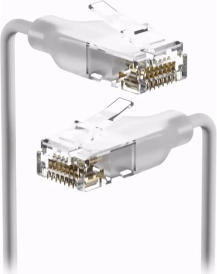 Alcasa S/FTP Кат.7 (10Gbps) Мрежов Кабел Ethernet 20м Бял
