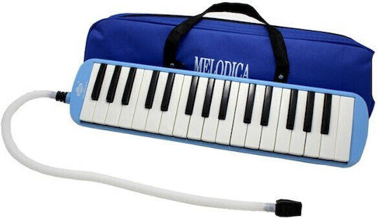 Melodika 32 Tasten Flippy Abs Anfänger 45 X 13 X 7 Cm Inklusive Koffer Bläser Blau