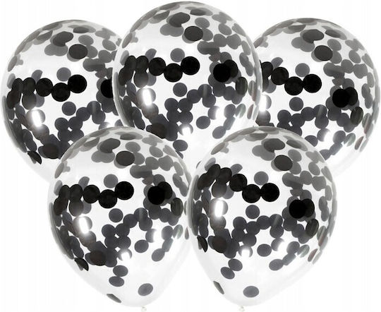 Set 10 Latex Luftballons Schwarz 25cm