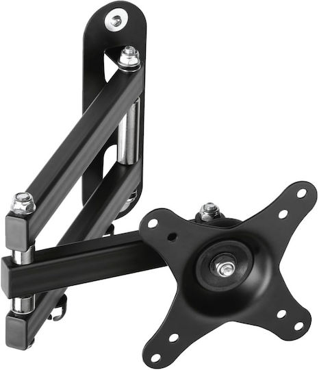 Suport De Perete Tv Ecran Reglabil Suptek Ma2720 Braț Articulat Pentru Ecrane 15–32 Inch Vesa 75x75 100x100 Mm Cu Rotație 180° Cu Înclinare ±20° Greutate Maximă 13 Kg Aliaj De Oțel Negru