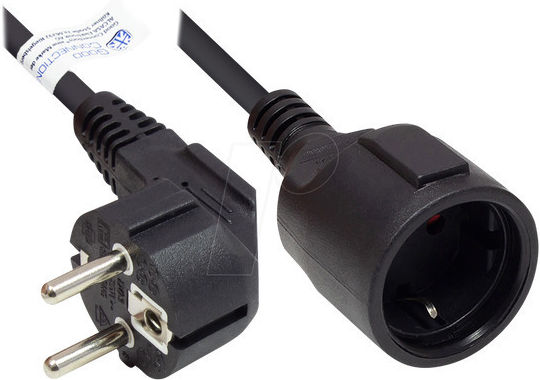 Good Connections Schuko Netzkabel 2m Schwarz P0102-S020