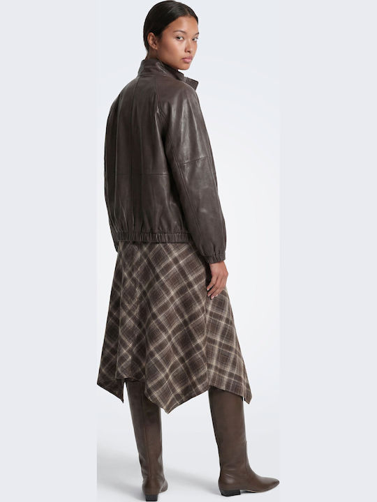 Maxi Checked Black Skirt
