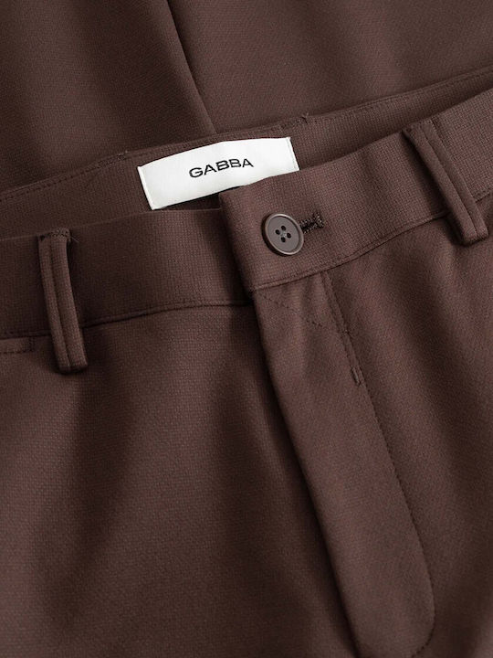 Herrenhose Chino Schlank Passform Braun Slate 12161-Braun