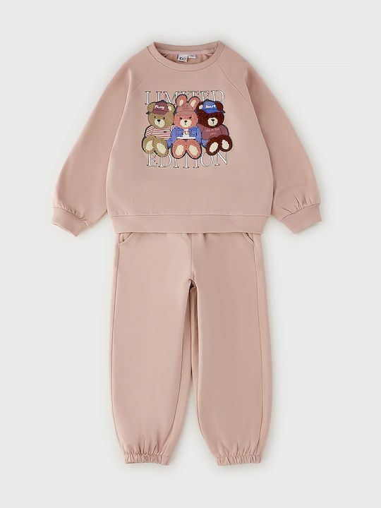 Kids Tracksuits Pink 2 Pieces