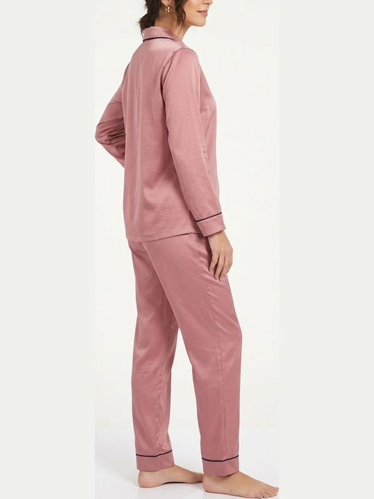 Lovelx Homewear Winter Women's Pyjama Set Pink