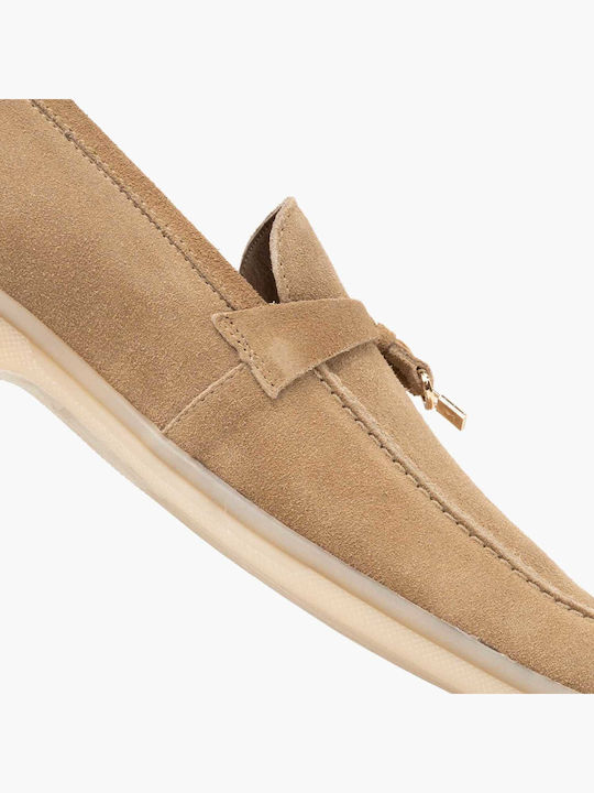 Loafers Dama din Piele în Culoare Tabac