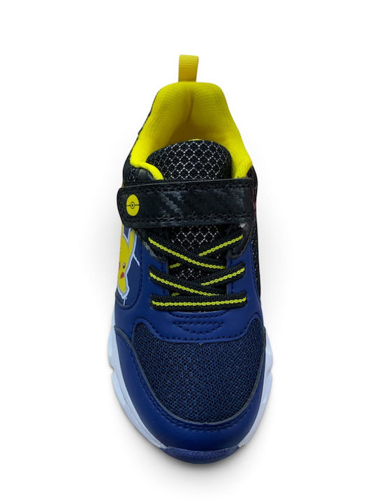 Kinder Sneaker mit Bügel- und Schleifenverschluss und Lichtern Blau