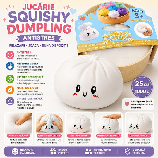 Squishy Dumpling Αφρώδες Λευκό