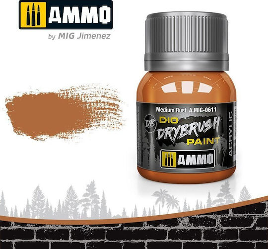 Vallejo Ammo Dio Trockene Bürste Mittleres Rost 35ml