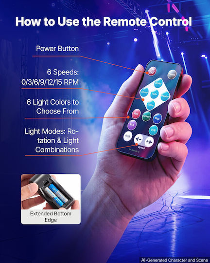 Vevor Glob disco Oglindă LED RGB