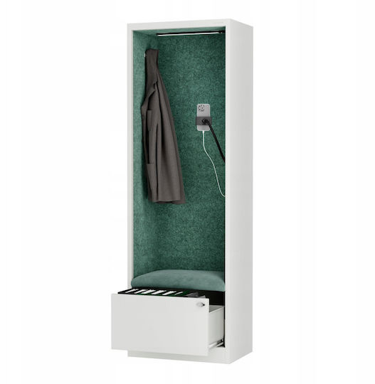 Jan Nowak Cabină Acustică Sally Mentalbox 600 Mm Corp Alb Scaun Verde