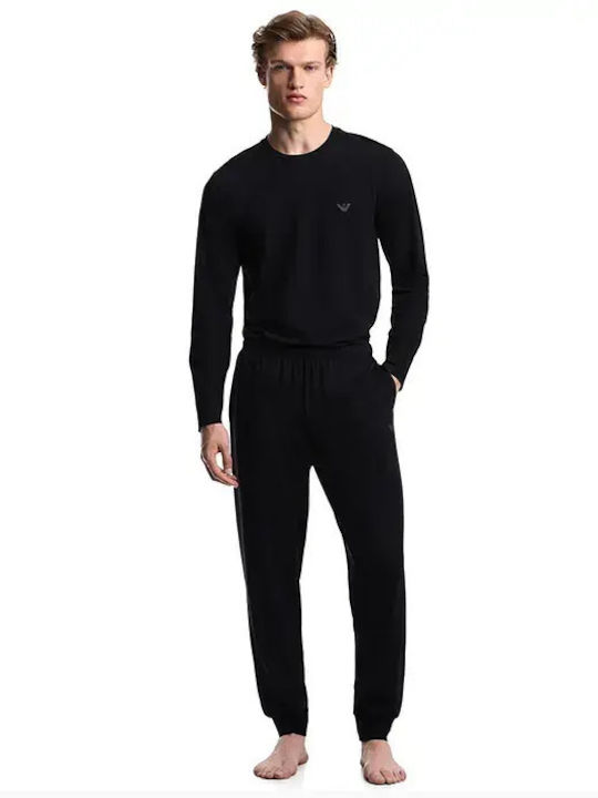 Emporio Armani Emporio Armani Herrenpyjama Winter Schwarz