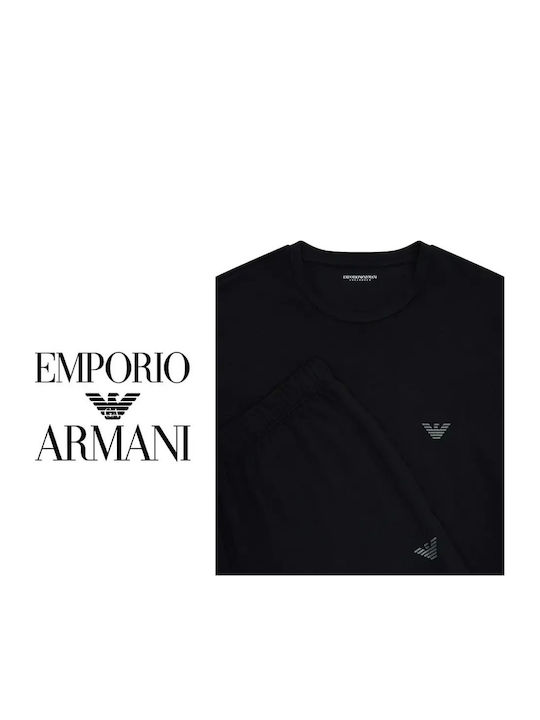 Emporio Armani Emporio Armani Herrenpyjama Winter Schwarz