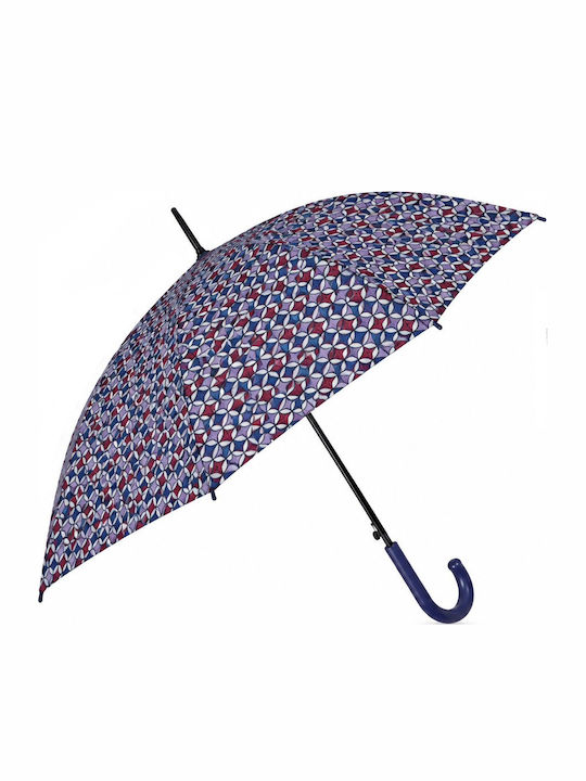 Rain Automatischer Regenschirm mit Gehstock Mehrfarbig