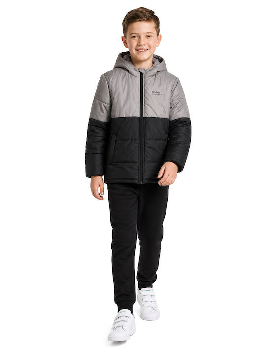 Kids Sweatshirt With Hood And Pockets Black