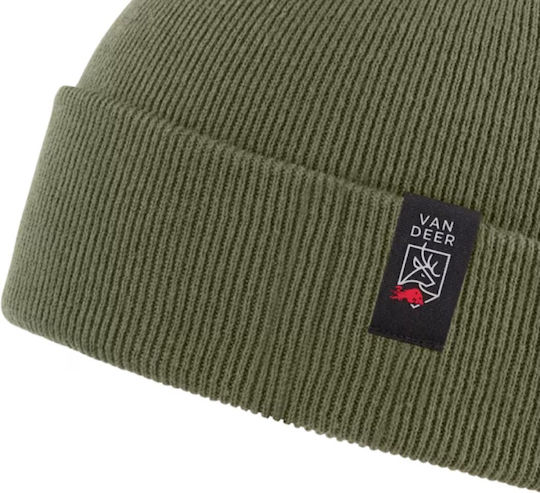 Beanie Unisex Strickmütze in Khaki Farbe
