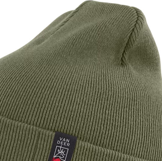 Beanie Unisex Strickmütze in Khaki Farbe