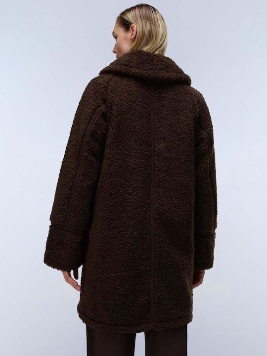 Curly Women's Coat Demitasse