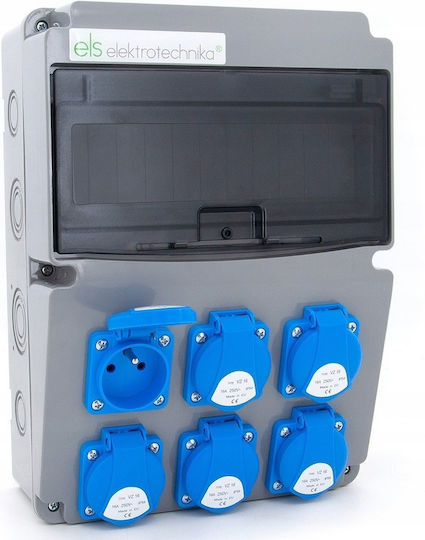 ELS Elektrotechnika Wall Mounted Waterproof Electrical Fuse Box P310xH225xW120mm