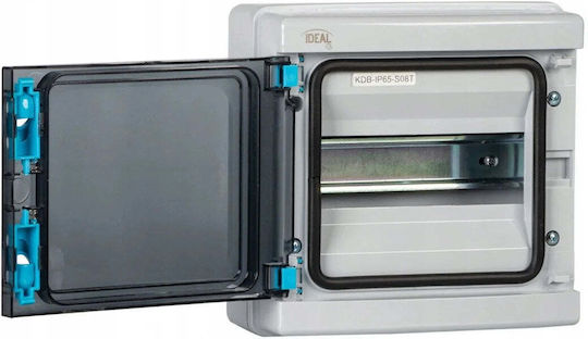 Kanlux Wall Mounted Waterproof Electrical Fuse Box 1 Row 8 Elements W215xH210xD100mm