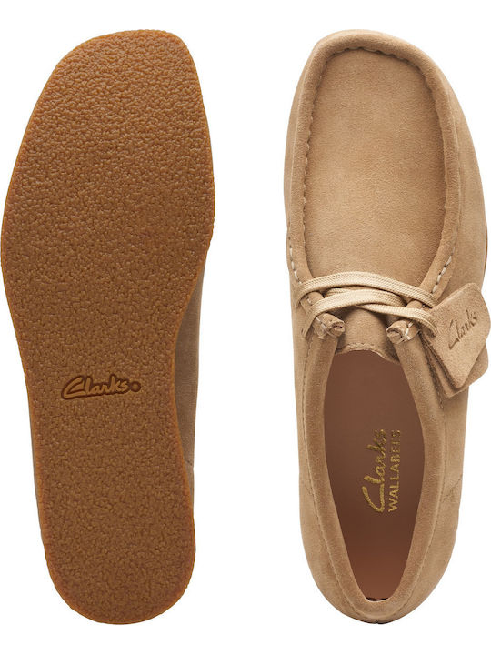 Wallabee Evosh Δερμάτινα Γυναικεία Μοκασίνια σε Μπεζ Χρώμα