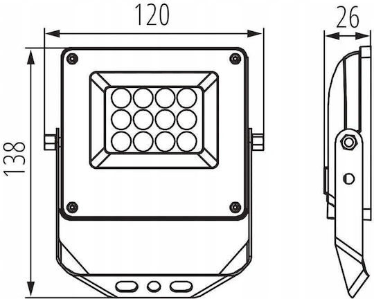 Kanlux Водоустойчив LED прожектор 10W Топло бяло 3000K IP65