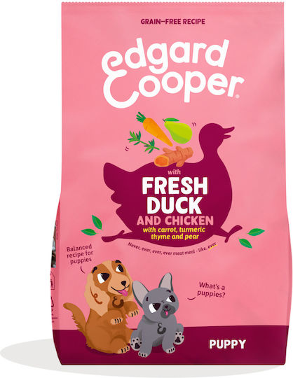 2.5kg Dry Dog Food Grain-Free for Puppies of Medium Breeds with Duck, Chicken, Meat and Potatoes