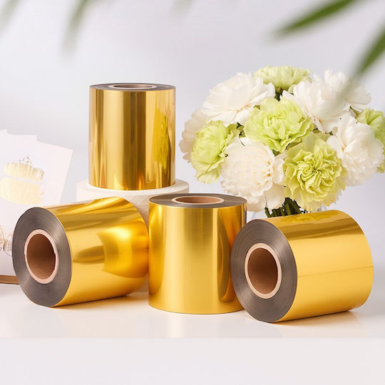 Vevor Φύλλο Θερμοτυπίας Χρυσό 6 Cm X 120 M Ρολό Tybz6cm120mjkb3d6001v0