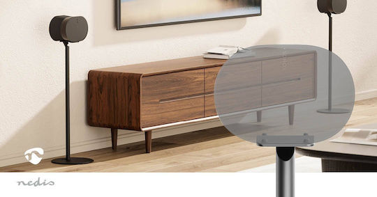 Nedis Floor Speaker Stand (1 Piece) in Black Colour