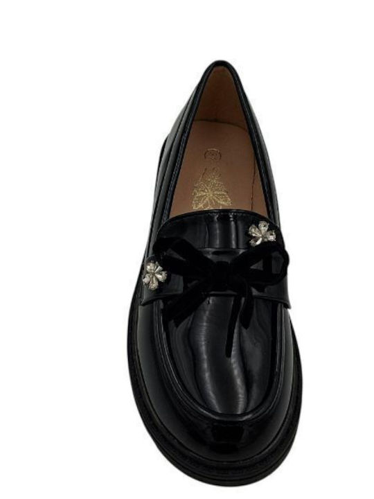 Kinder Pumps & Ballerinas mit Bügel- und Schleifenverschluss Schwarze
