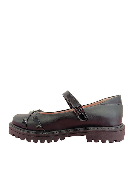Kids Pumps & Ballerinas Anatomic With Hoop & Loop Closure Leather Black