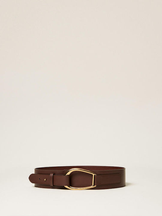 Leather Women's Belt Brown