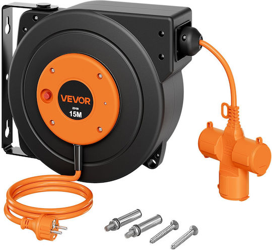 Vevor Extension Cord Reel with Cable 15m