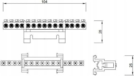 Aptel Klemmleiste Für Elektrische Schalttafel-Zubehör