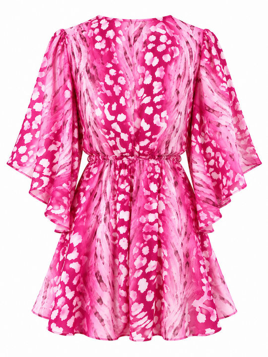 Damen Jumpsuit Kurze Hosen Fuchsia