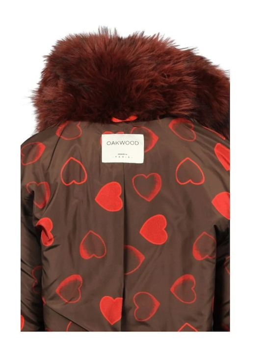 Short Women's Burgundy Fur