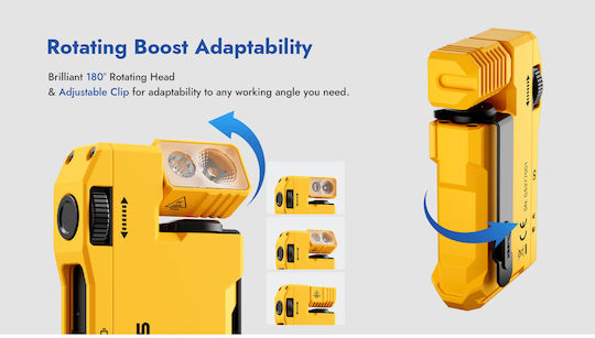 Wuben Rechargeable LED Flashlight IP68 with Maximum Brightness 400lm