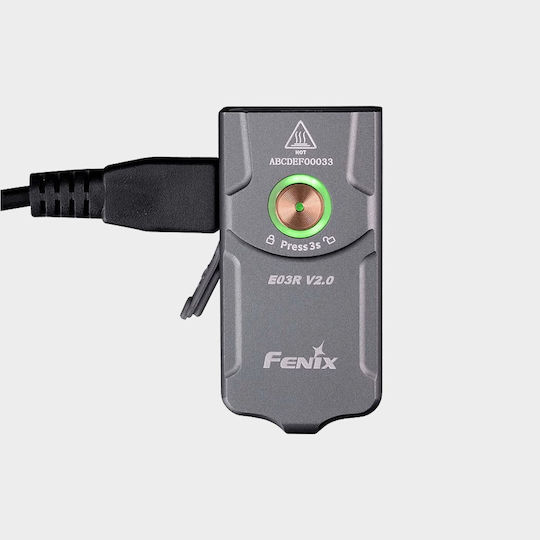 Fenix Rechargeable LED Keychain Flashlight IP66 with Maximum Brightness 500lm E03r