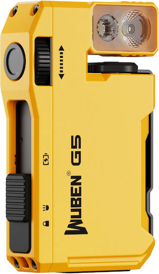 Wuben Rechargeable LED Flashlight IP68 with Maximum Brightness 400lm