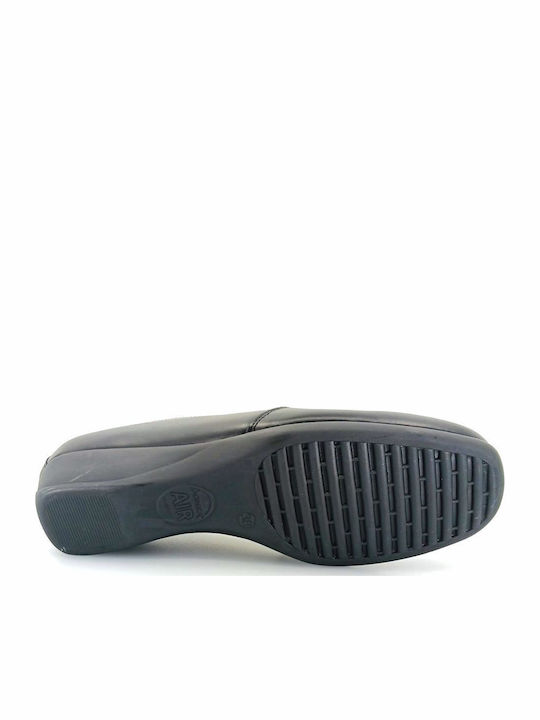 Loafers Dama Din Piele În Culoare Neagră
