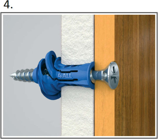 Rawlplug Plastic Screw Anchors 50 Pieces