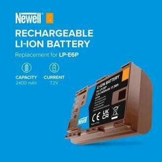 Newell Αναπληρωματική Μπαταρία Lp-e6p Canon Θύρα Usb-c Υψηλή Απόδοση