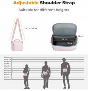 K&F Concept Kameratasche Crossbody Rosa