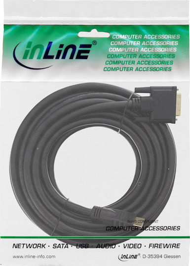 InLine DVI-Kabel DVI-D-Stecker männlich - 0,3 m Schwarz 17658P