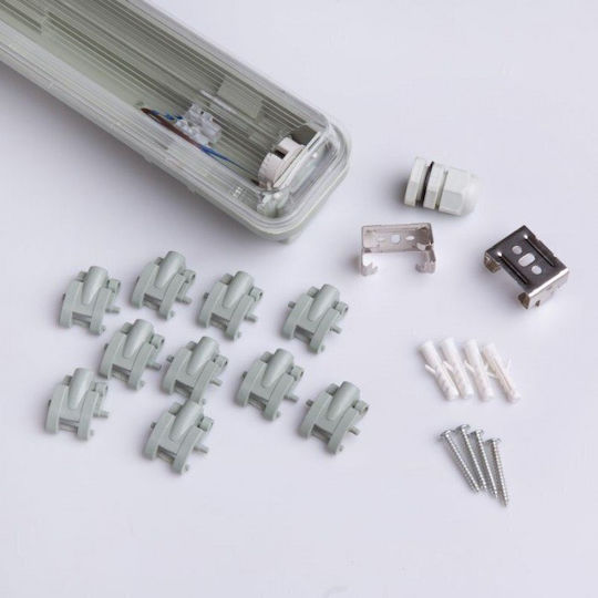 Eco Light LED Kommerzielle Lineare Beleuchtung Decke 18W Kaltes Weiß IP65 M120xB1xH6.4cm