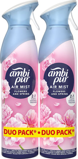 Ambi Pur Flowers & Spring Ароматизатор за въздух 2 x 185 мл