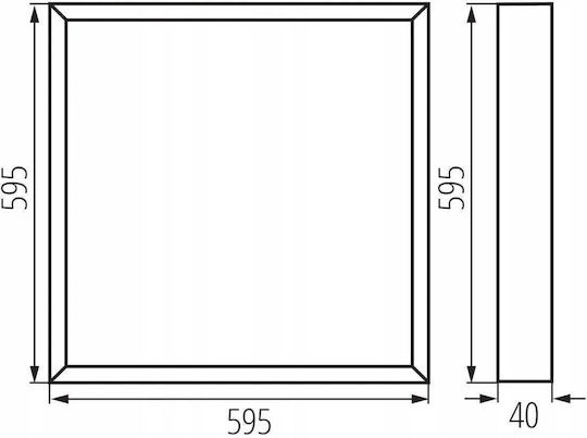 Kanlux LED Panel 40W 59.5x59.5εκ. Kanlux LED Panel 40W 59.5x59.5εκ.